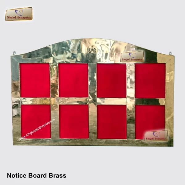 Notice Board Brass