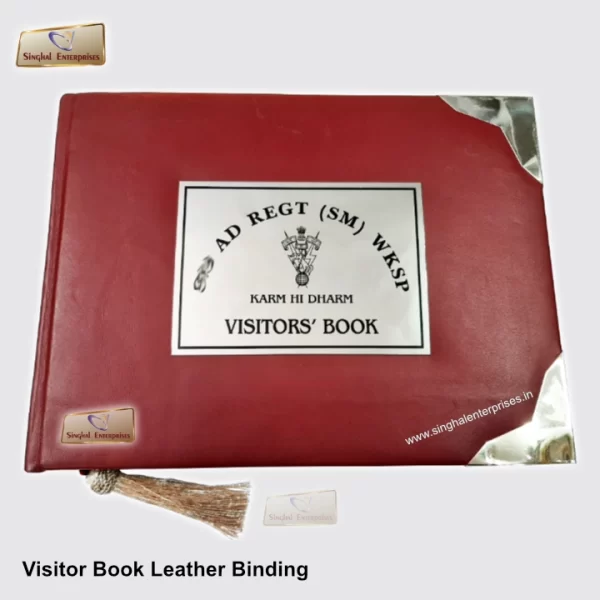 Visitor Book Leather Binding