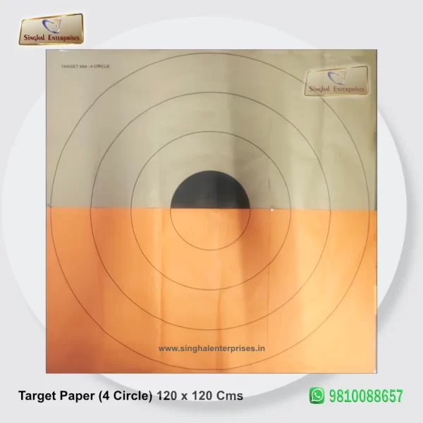 Paper Store Target Target Paper (4 Circle) 120 x 120 Cms - Army Training Store, Musketry ...