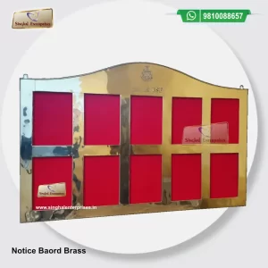 Notice Board Brass